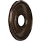Ekena Millwork Berkshire PVC Medallion (Canopies up to 5 3/4"), 13"OD x 3 1/2"ID x 3/4"P, Metallic Mystic Brown CMP13BEAMB - alternate 2